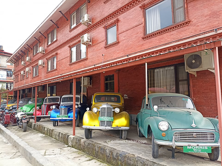 There is a vintage car showroom at the dharmashala premise.
