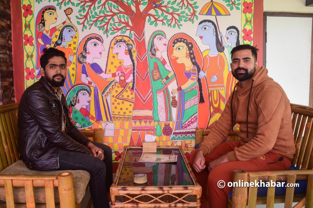The brother duo Dilip Pandey and Gautam Pandey, co-owners of Baithak cafe. Photo: Chandra Ale.