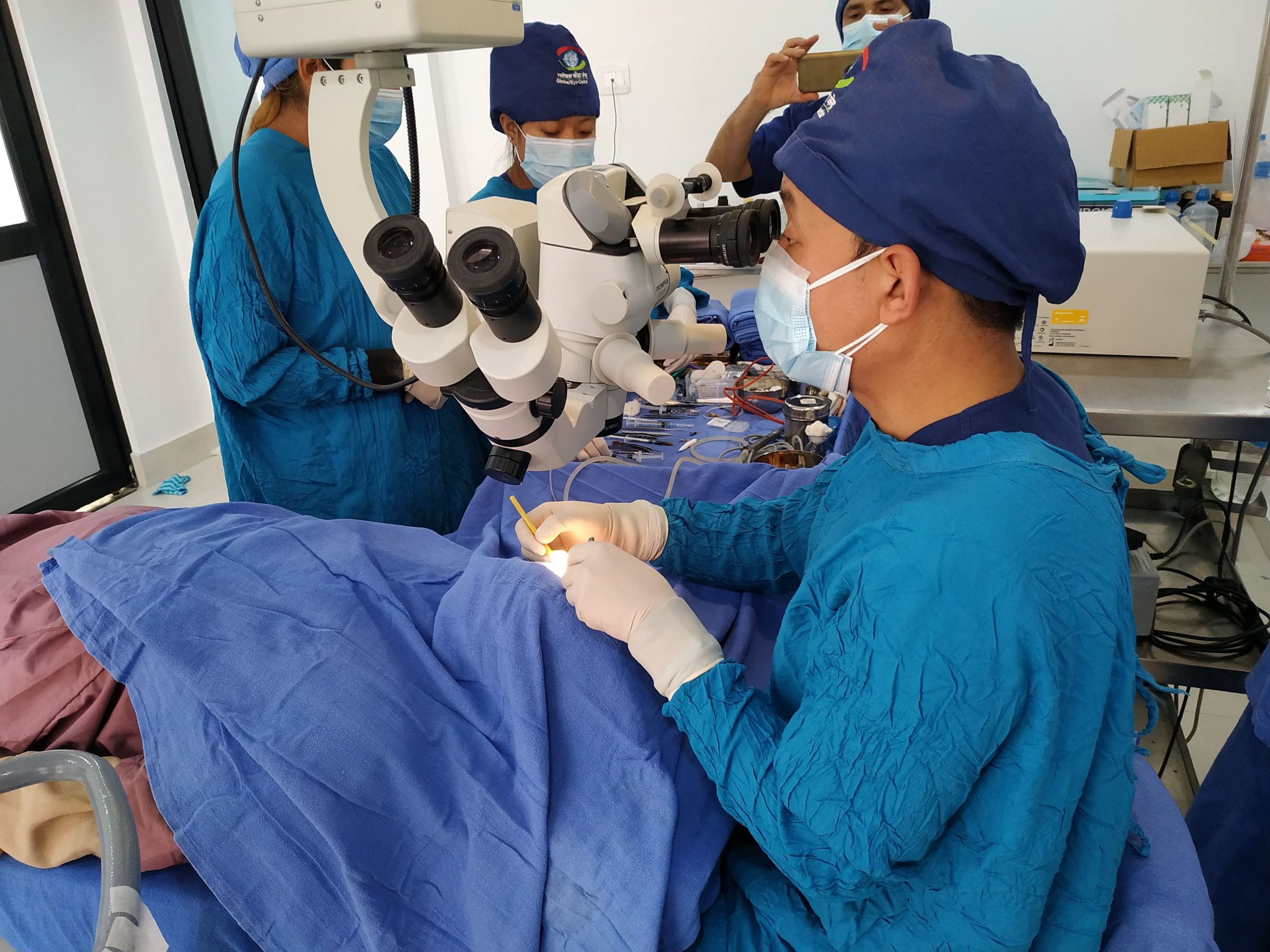 Rohto Mentholatum Nepal, a subsidiary company of Rohto Pharmaceutical Co Ltd based in Osaka of Japan, organised a free cataract surgery for underprivileged people in Itahari of Sundari on Saturday, January 22, 2022. Photo: Rohto Mentholatum Nepal