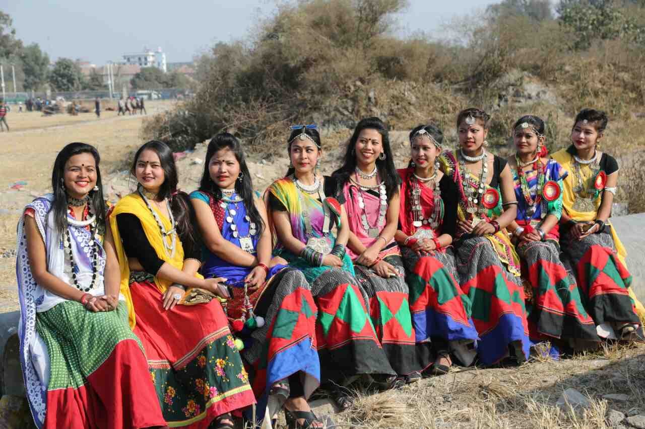 Tharu dresses exhibition at Tundikhel