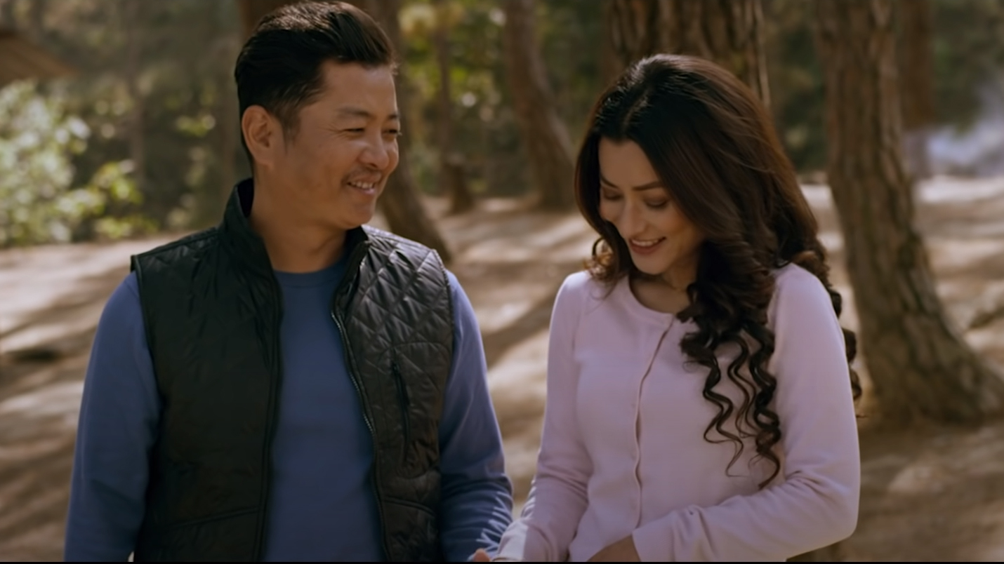 Actors Dayahang Rai and Namrata Shrestha in Bardaan. Photo: Screengrab via YouTube