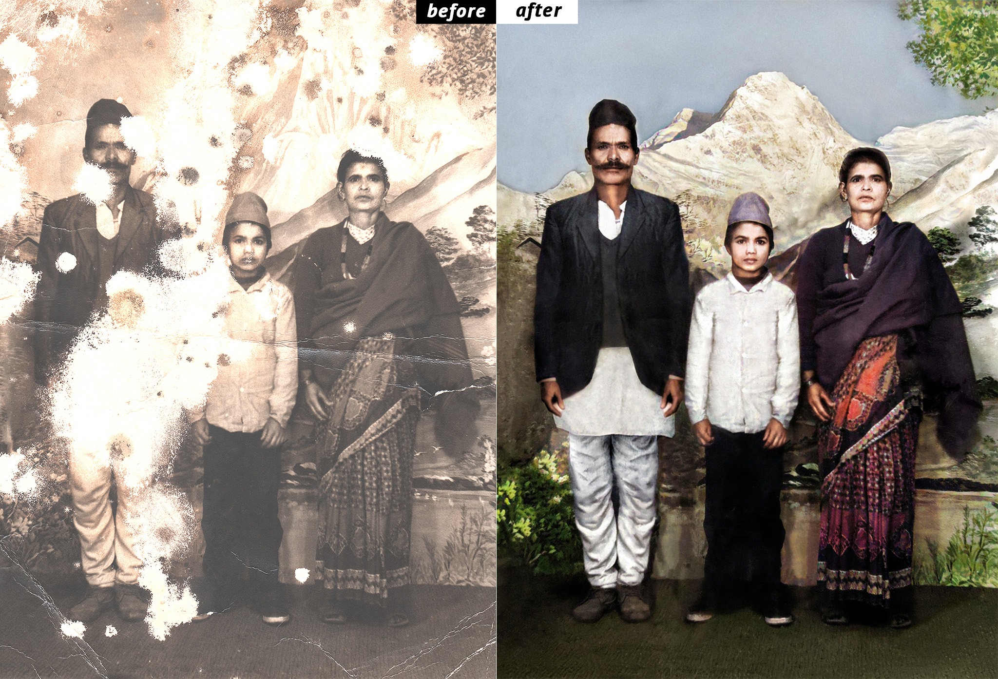 Photo Restoration Nepal work images (2)