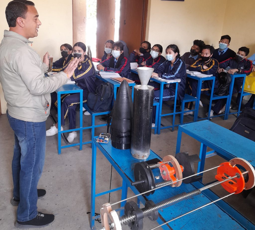Tangal School Classroom Nepal space flight