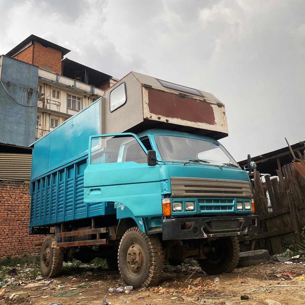 Chetan Karki's camper has been held by the police who believe that he uses it to peddle drugs. Photo: Chetan Vlogs.