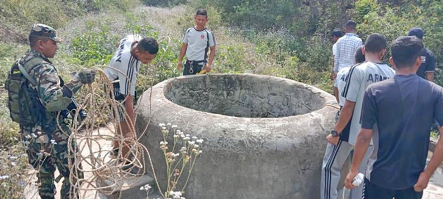 A man reportedly committed suicide by jumping into a well, in Ghorahi, Dang, on Sunday, April 3, 2022.