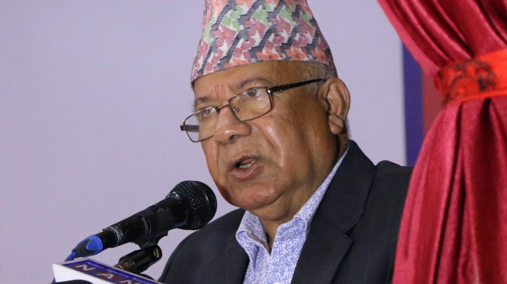 CPN-Unified Socialist leader Madhav Kumar Nepal