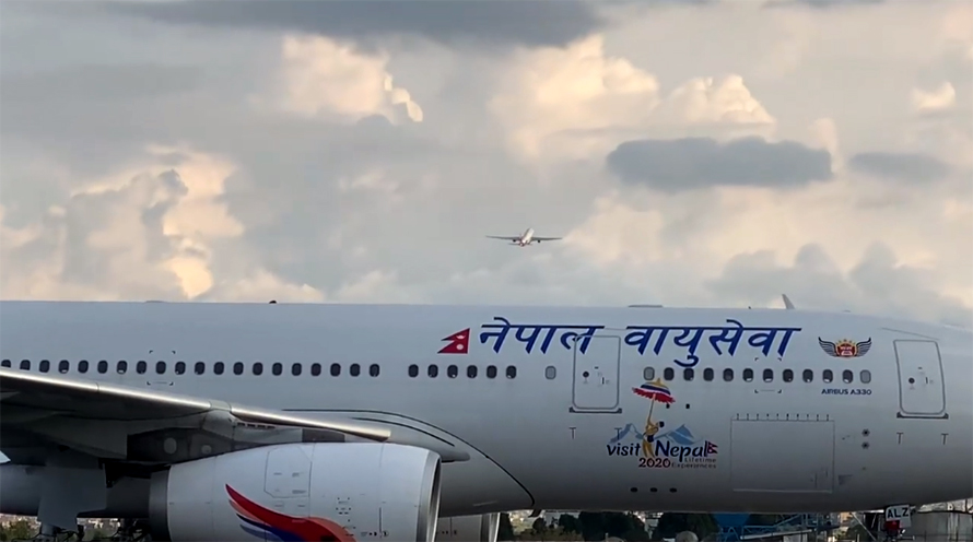 File: A Nepal Airlines (NAC) aircraft