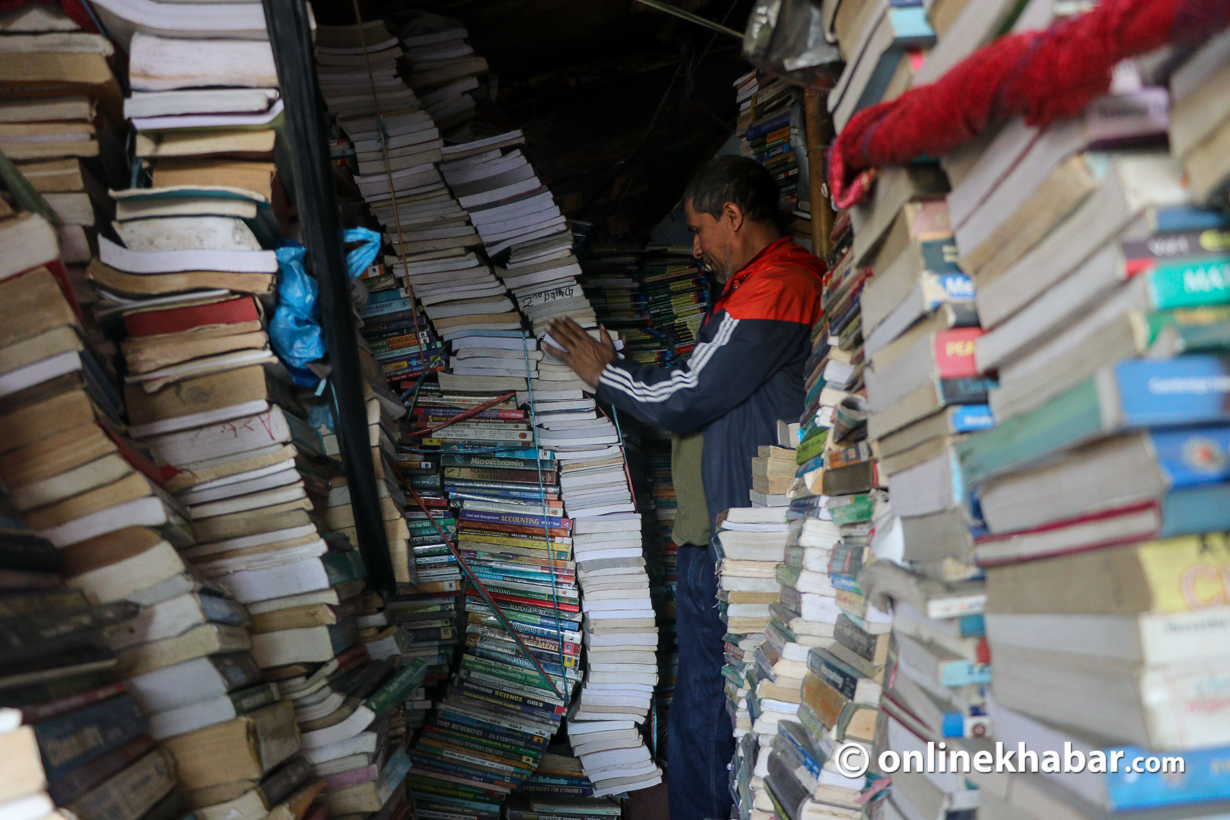 Antique shops in Kathmandu are a boon for bibliophiles.  However, traders fear an imminent threat