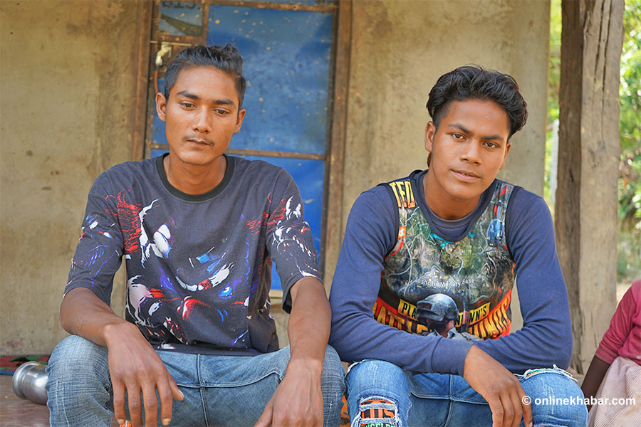Sunil Pariyar and Bir Bahadur Baigar, residents of Baluwatar in Surkhet