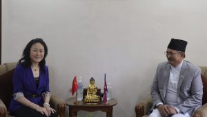 Chinese Ambassador Hou Yanqi calls on Home Minister Khand