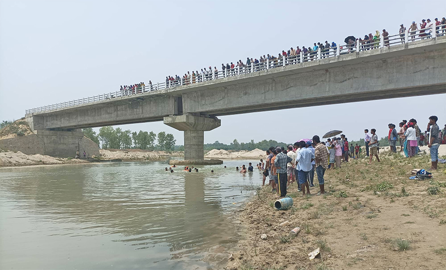 Two children drowned in the Mohana river in Kailali, on Sunday, May 29, 2022.