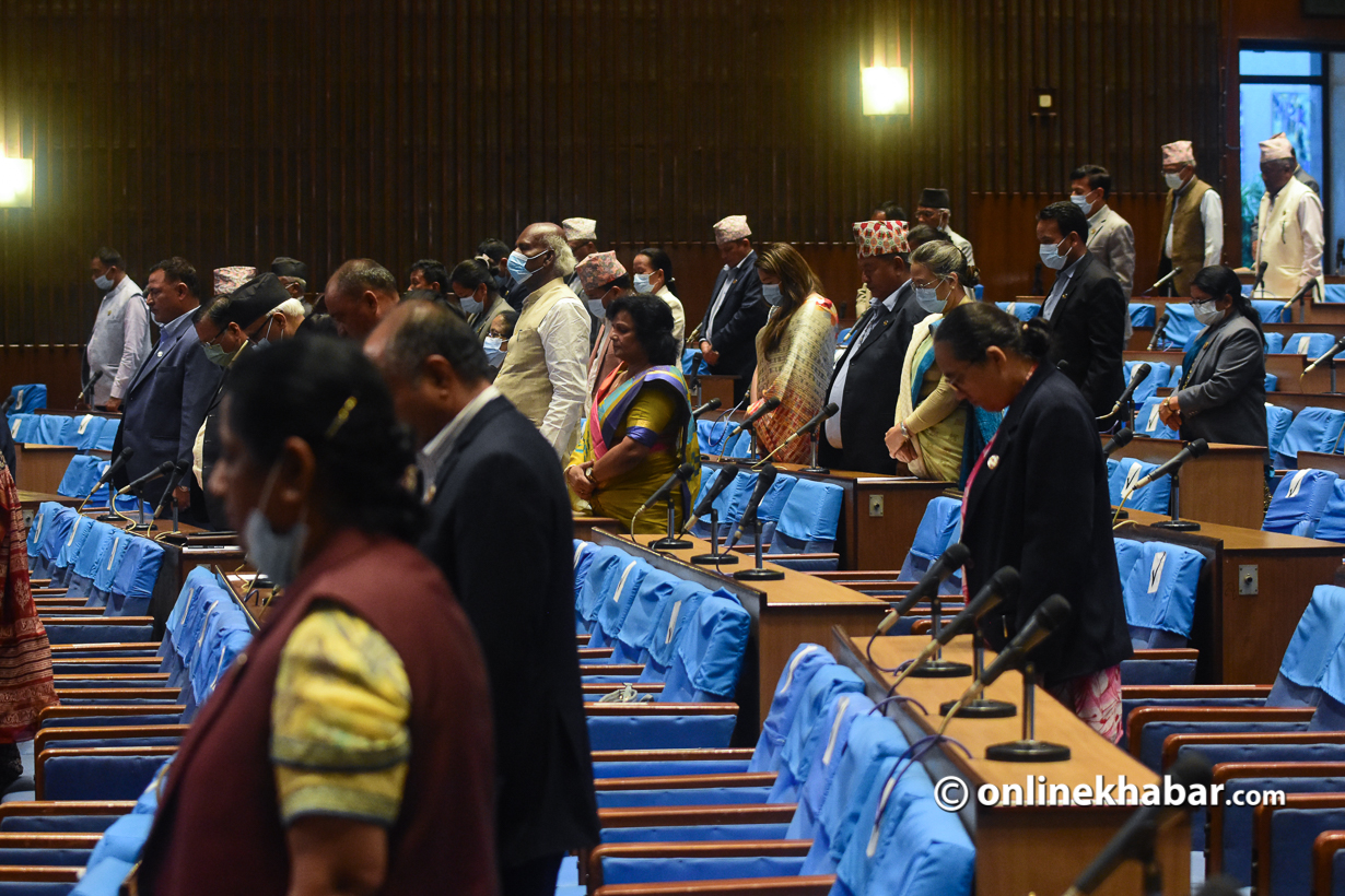 A new session of the House of Representatives begins in Kathmandu, on Tuesday, May 17, 2022. Photo: Chandra Bahadur Ale