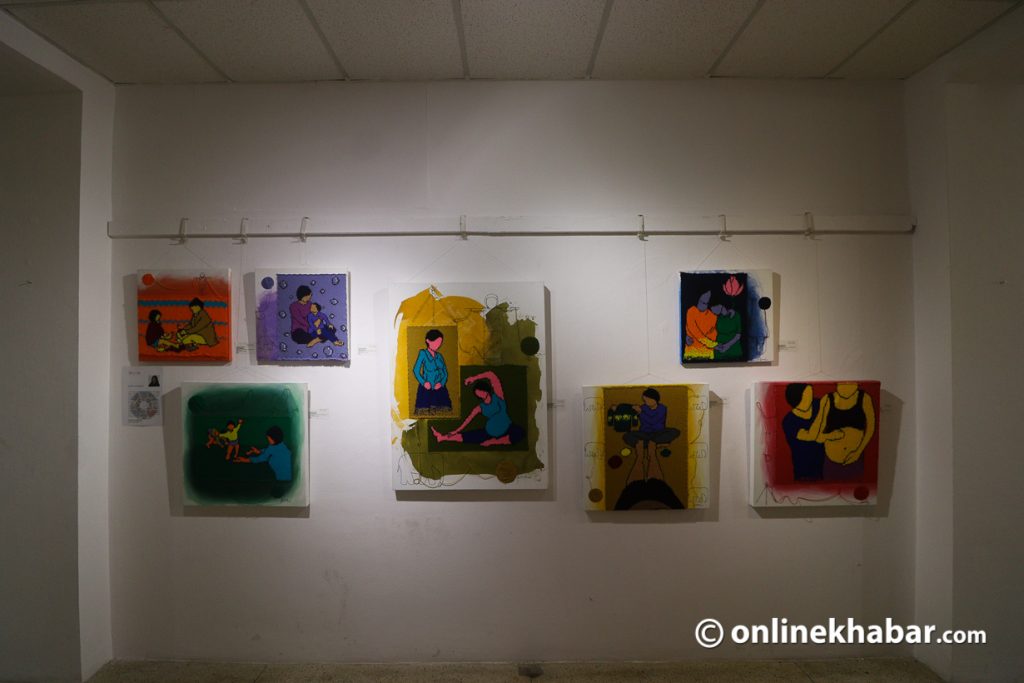 Maulik: A venture of eight contemporary artists, a group art exhibition in Kathmandu in June 2022. Photo: Aryan Dhimal