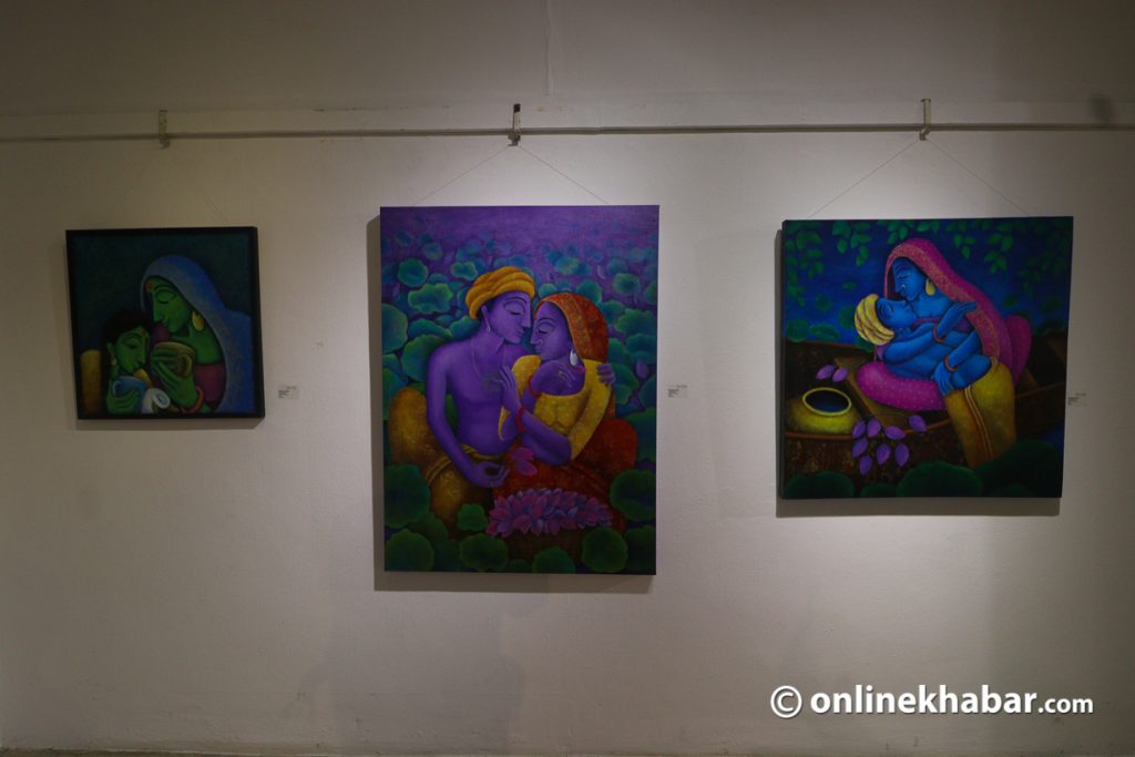 Maulik: A venture of eight contemporary artists, a group art exhibition in Kathmandu in June 2022. Photo: Aryan Dhimal