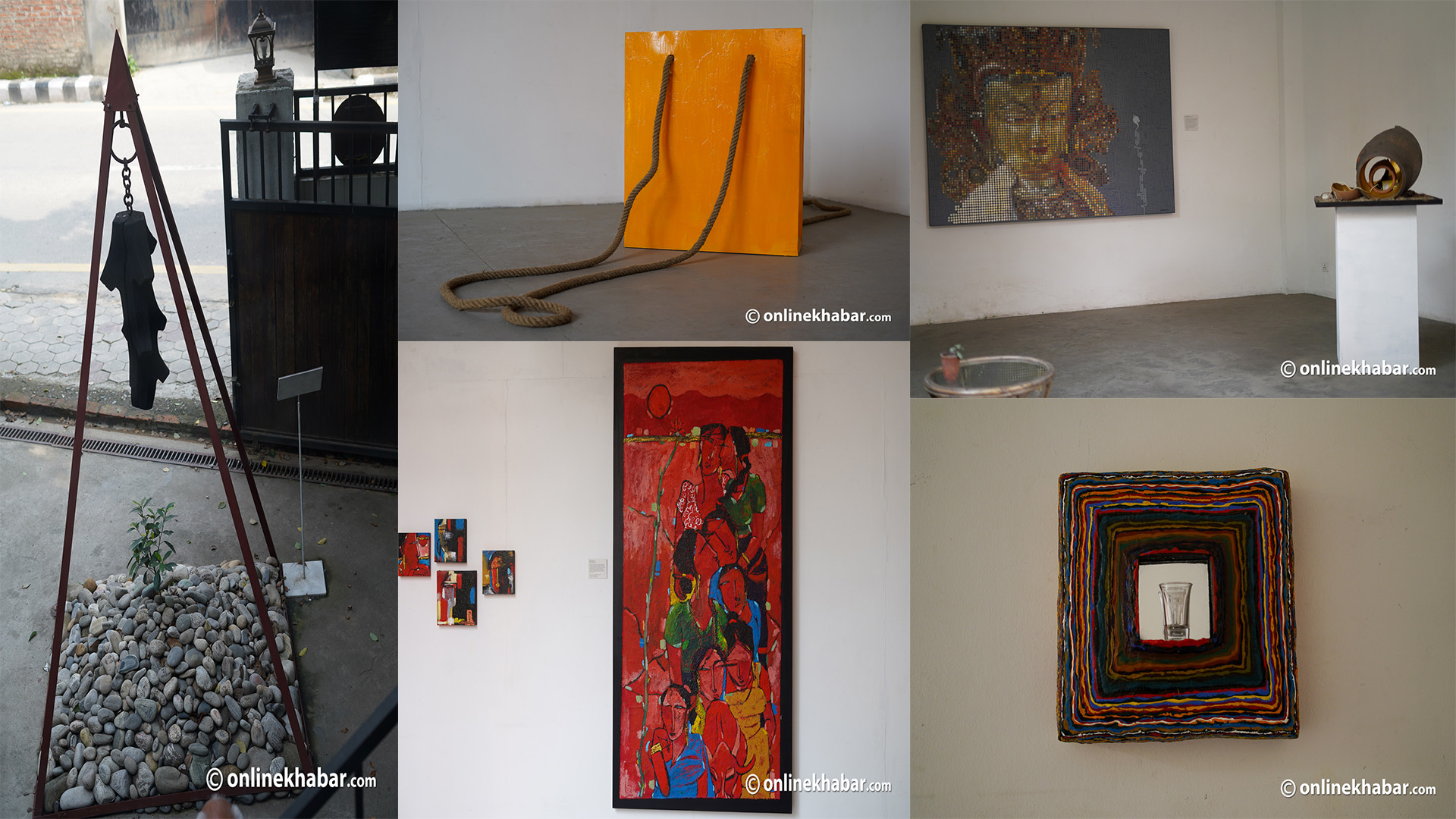 Parallel History on display at MCube Gallery, Patan.