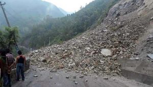 Landslide near Muglin obstructs traffic on Prithvi Highway
