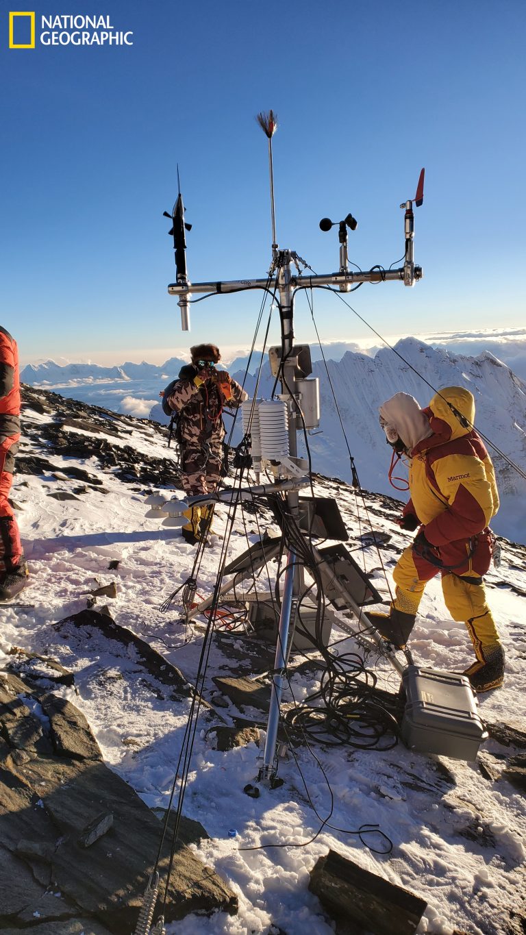 The weather station on Everest and hopes it sparks