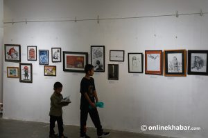 The Horizon Unfolds with Kathmandu school students hosting an art exhibition