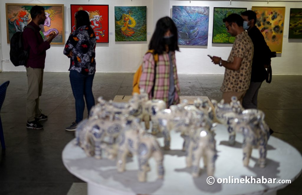 Agrajka Bimbaharu, an art exhibition in Kathmandu in June 2022. Photo: Aryan Dhimal