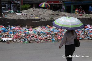 Kathmandu and Lalitpur ask residents to manage waste on their own for a few days