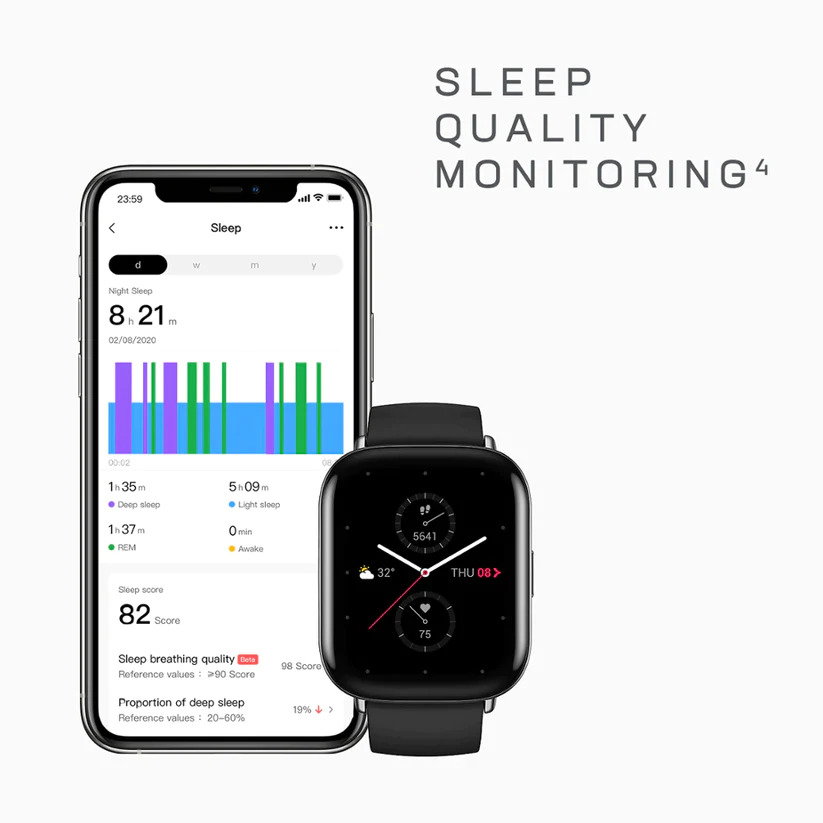 Amazfit Zepp E sleep tracking