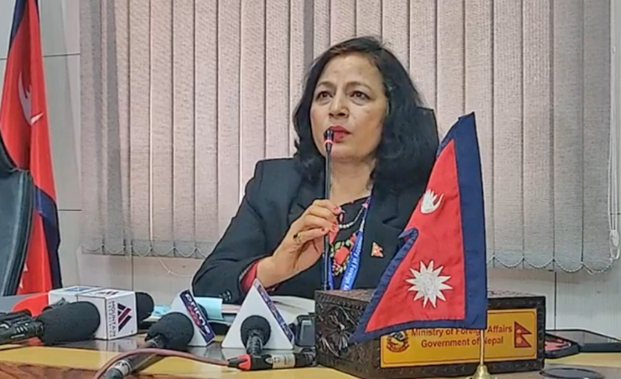 File: Ministry of Foreign Affairs Spokesperson Sewa Lamsal