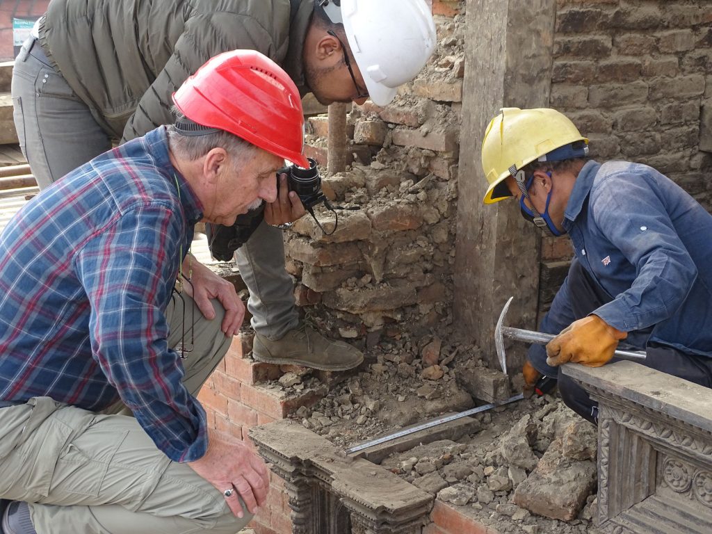 Wolfgang Korn on site in the Kathmandu valley. Photo courtesy: Wolfgang Korn