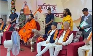 2 ministers share a stage with rape-accused Siddhababa