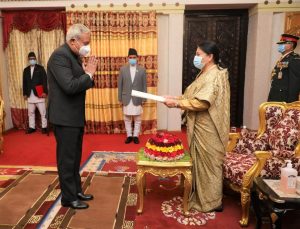 New Indian ambassador Naveen Srivastava presents credentials to the president, meets PM
