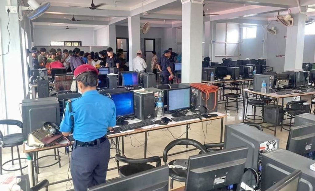 Police raid call centres operated by chinese nationals