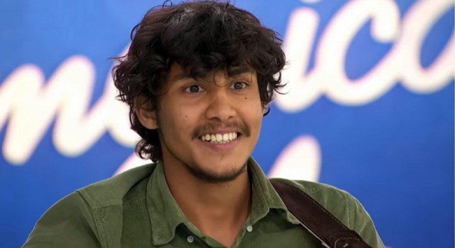 Arthur Gunn (Dibesh Pokharel). File photo from American Idol YouTube video grab