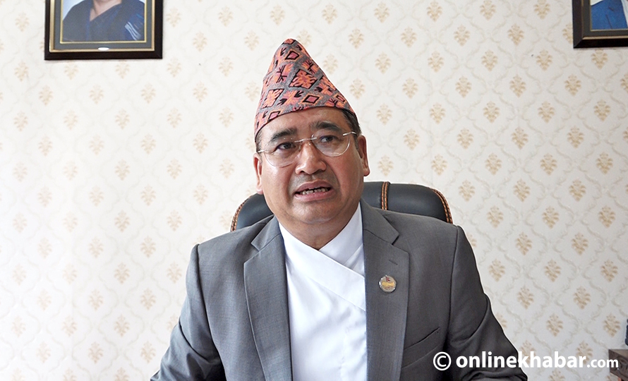 File: Jeevan Ram Shrestha Tourism Minister