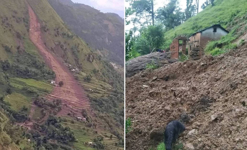 Achham landslides in September 2022