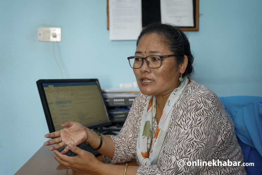 Anti human trafficking activist Benu Maya Gurung Photo: Shankar Giri 