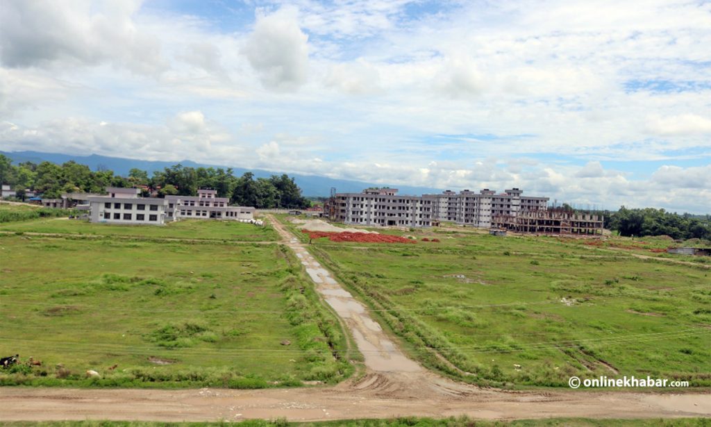 The land allotted to Geta Medical College in Sudurpaschim Province.