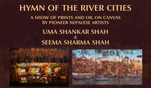 Nepali artists Uma Shankar Shah and Seema Sharma Shah exhibiting in Mumbai