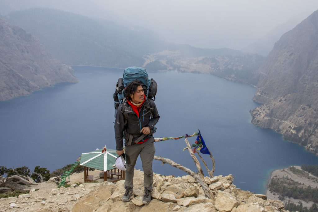 The founder of LaMa Walks during a trek to Dolpo. Photo: LaMa Walks