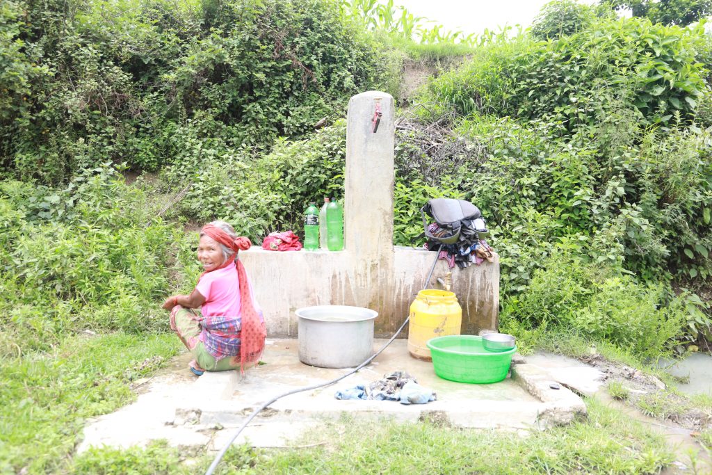 The NCCSP's climate change adaptation support has helped locals in Dailekh and Kalikot districts access drinking water easily.