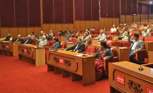 Meeting of both houses adjourned following UML protest