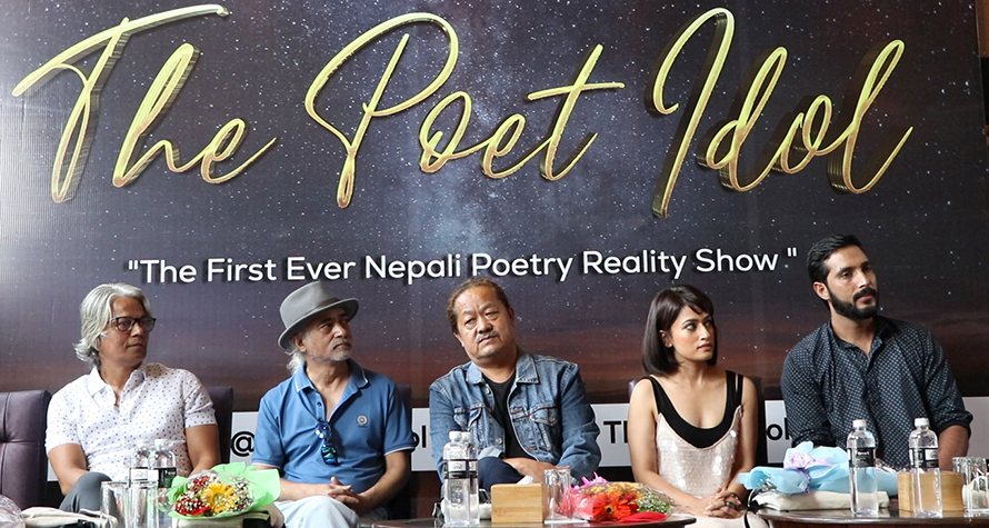 Judges and the host of The Poet Idol, the first reality show in Nepali poetry