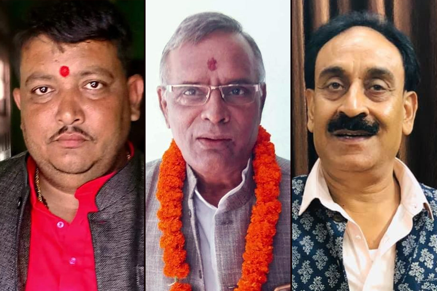 Birendra Singh, Ram Saroj Yadav and Om Prakash Sharma, who represented Nepali Congress in the Madhesh provincial government