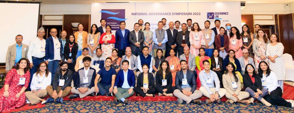 Participants of the National Governance Symposium held in Kathmandu in October 2022. Photo: Governance Lab