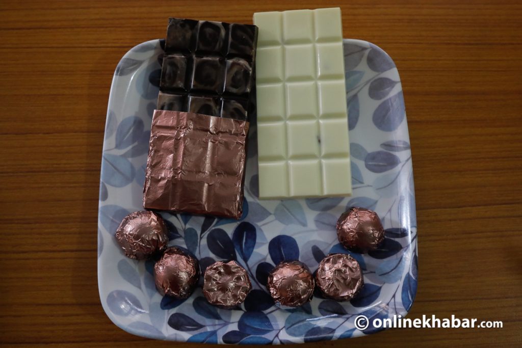 Chocolates from Muon Chocolates Photo: Bikash Shrestha