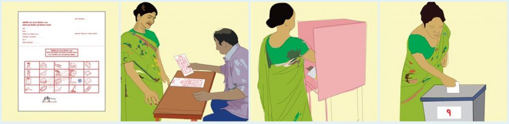 nepal elections voting step during the provincial and federal elections 