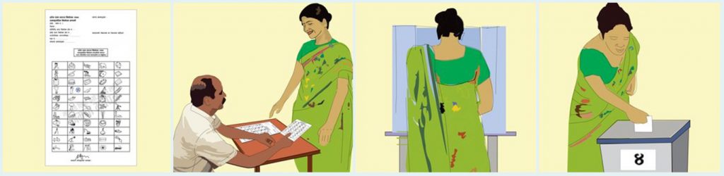 nepal elections voting step during the provincial and federal elections