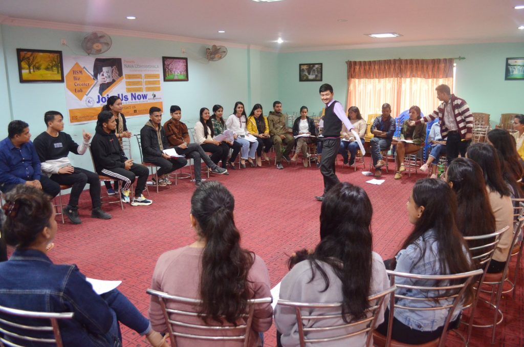 Induction session for students for Shaping Idea Series. Photo Courtesy: Antarprerana