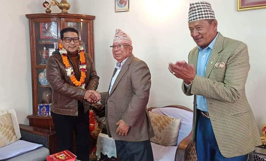 Deepak Manange and Madhav Kumar Nepal