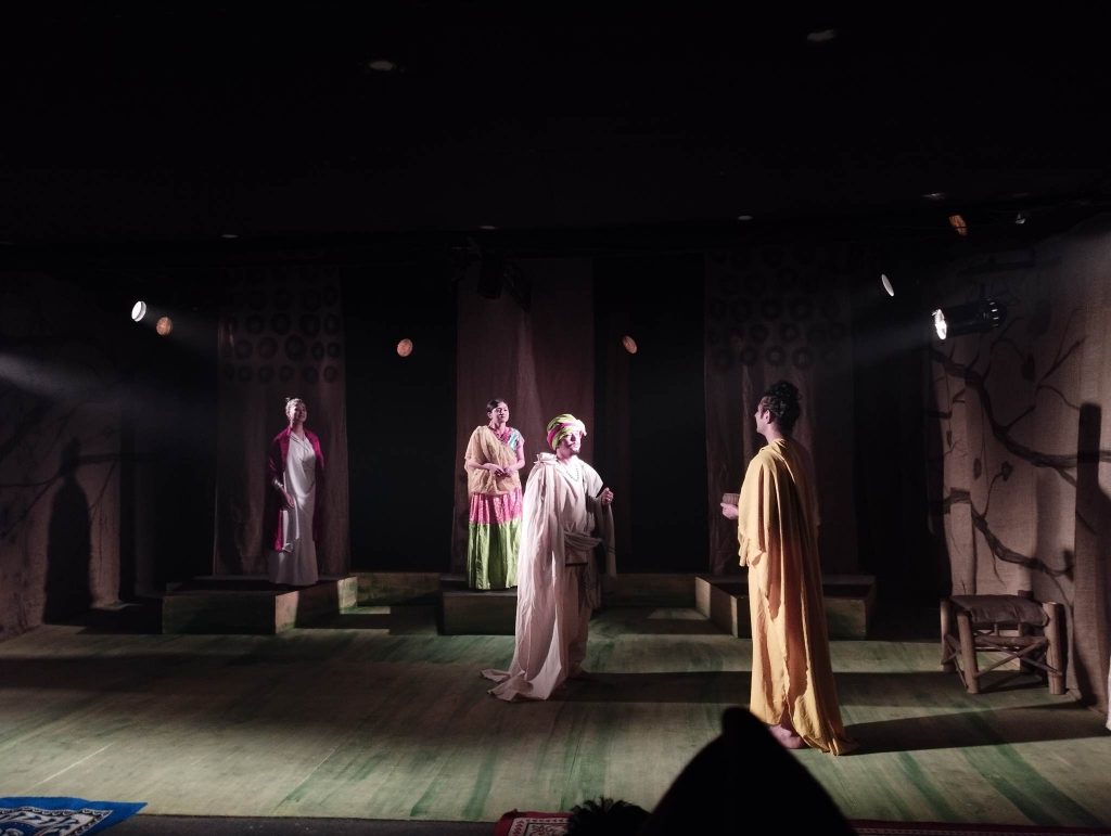 The Gachhami play looks honest in its effort to make the modern generation aware of Buddha's teachings through theatrical art. 
