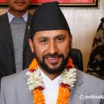 Rabi Lamichhane takes over as a deputy minister and the minister for home affairs, in Kathmandu, on Monday, December 26, 2022.