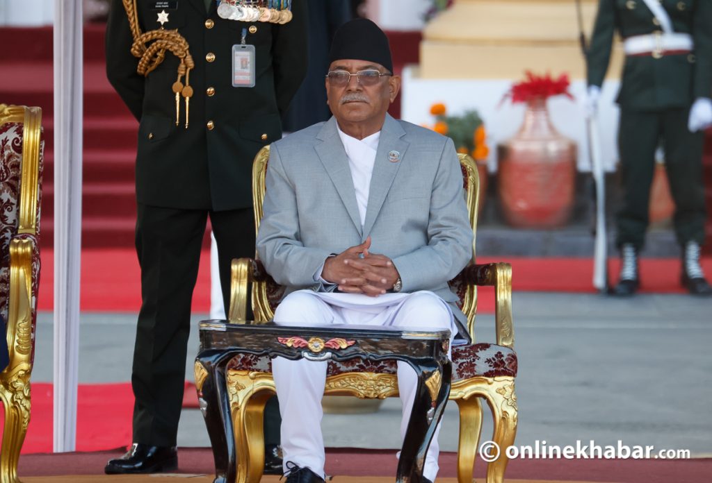 Prime Minister Pushpa Kamal Dahal. Photo: Chandra Bahadur Ale